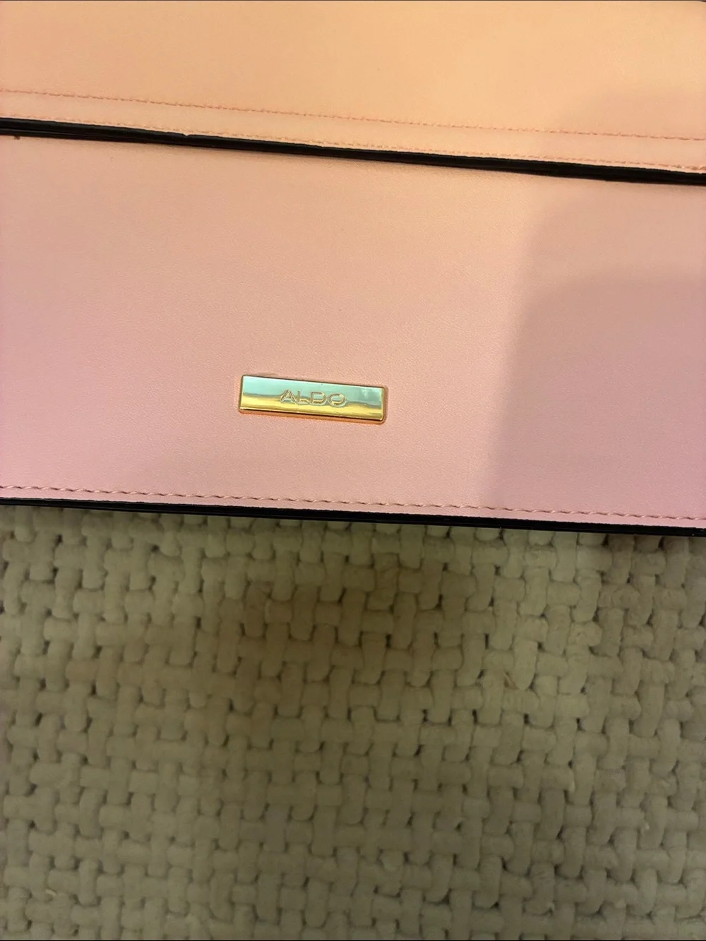 Aldo Pink to Peach Ombre Top-Handle Satchel